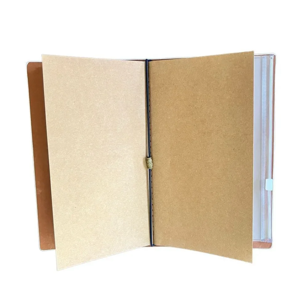 Crystal Ball & Bonsai Tree Faux Leather Reusable Travelers Notebook 8x4.5” - Picture 6 of 8